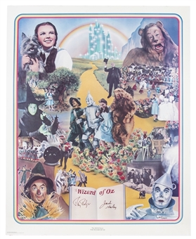 Jack Haley & Ray Bolger Dual Signed Limited Edition (#613/2000) "Wizard of Oz" Poster (Beckett)